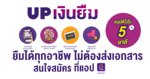 UP เงินยืม ของธนาคารไทยพาณิชย์ วงเงิน 20,000 บาท